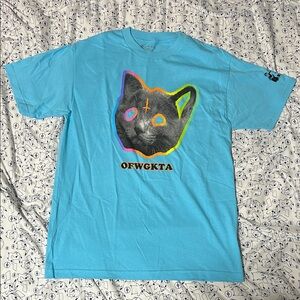 ZUMIEZ 2022 100k Psychedelic Cat Graphic Tee Shirt